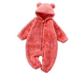 Imagem de Macacão Infantil Fantasia Fleece Plush inverno de 0 a 5 anos - anjo da