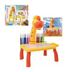 Imagem de Lousa Mágica Mesinha Projetor Girafinha Amarela Diversão