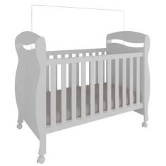 Imagem de Berço Peroba Junior Americano Branco Vira Mini Cama Infantil Branco