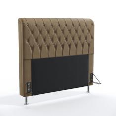 Imagem de Cabeceira Bellatrix 160 Queen Sued Capuccino Aradecor