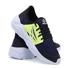 Imagem de Tenis Caminhada Corrida Leve Macio Confortável Academia Fitness - Azul - 43