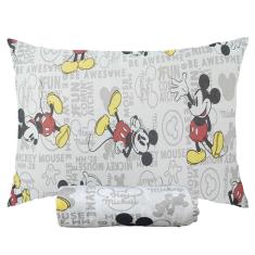 Imagem de Jogo De Cama Infantil Mickey Mouse Fun Solteiro Disney Simples 2 Peças Malha Portallar