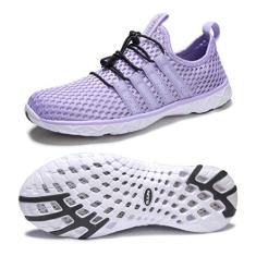 Imagem de DLGJPA Tênis feminino leve de secagem rápida Aqua Water Tênis esportivo para caminhada, Roxo*, 36