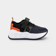 Imagem de Tênis Infantil Bibi com Rodinhas Skatenis Azul Marinho Preto-Masculino