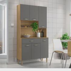 Imagem de Armários para Cozinha 6 Portas e 1 Gaveta Apolo