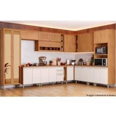 Imagem de Cozinha Completa Requinte 20 Peças (6 Aéreos + 6 Balcões + 2 Paneleiro