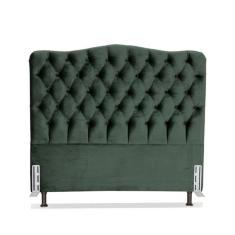 Imagem de Cabeceira Casal 138 - Bello Box - Dunas Veludo Verde Militar