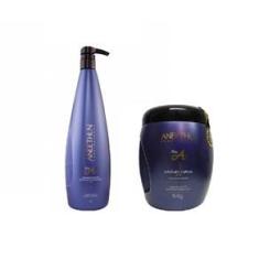 Imagem de Kit Linha A - Shampoo 1l + Máscara 1kg - Aneethun