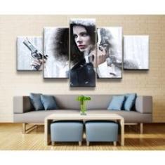 Imagem de Quadro Decorativo Filme submundo 5 peças 130x65 cm em tecido