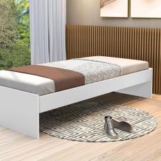 Imagem de Cama de Solteiro Turca Branco - J&a Móveis