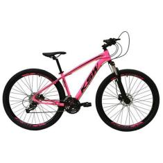 Imagem de Bicicleta Aro 29 Ksw Xlt 27V Freio Disco Hidráulico Garfo Trava Rosa T