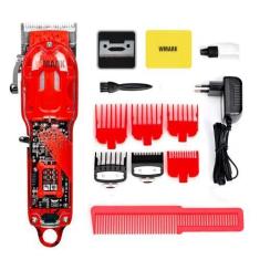 Imagem de Máquina De Cortar Cabelo Profissional Sem Fio Elétrico Recarregável Wm
