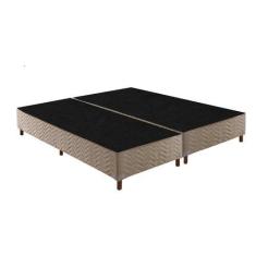 Imagem de Cama Box Base Universal Queen Sommier Rústico Bordado Clean (158x198x3