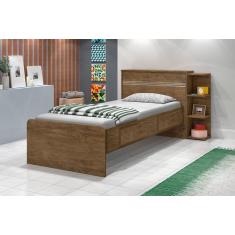 Imagem de Cama Solteiro Jade Com Baú 2 Gavetas Infantil JEQUITIBÁ - J&A