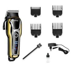 Imagem de Maquina Cabelo Turbo Kemei Potente Sem Fio Profissional Cor Preto 100V