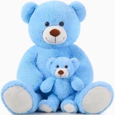 Imagem de Bicho de pelúcia MoriSmos Giant Teddy Bear Mommy & Baby Blue