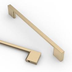 Imagem de Asidrama Pacote com 10 puxadores de armário de cozinha de latão escovado de 160 mm, puxadores de armário de cozinha para puxadores de gaveta de armário