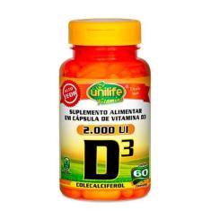 Imagem de Vitamina D - Calciferol Unilife 60 Cápsulas 470mg