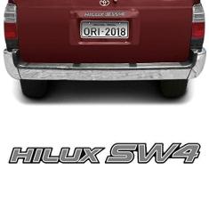 Imagem de Adesivo Traseiro Hilux Sw4 2002 Emblema Prata Resinado