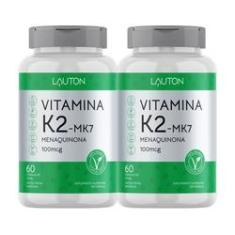 Imagem de Combo 2 Vitamina K2 Mk7 - Menaquinona 100mcg 60 Caps Lauton Nutrition Clinical Series
