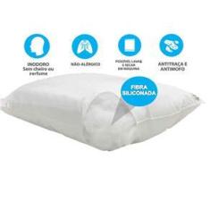 Imagem de Travesseiro Soft Touch Antialérgico Lavável Kit 4 Unidades