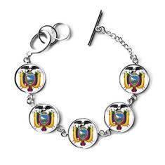 Imagem de DIYthinker Quito Ecuador Bracelete Nacional Emblema Corrente Pingente Joias