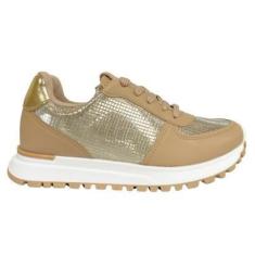 Imagem de Tênis Feminino Vizzano Jogging Metalizado dourado original-Feminino