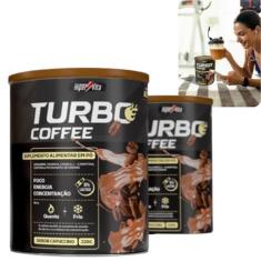 Imagem de Suplemento Energético Turbo Coffee 220g Sabor Cappuccino Zero Lactose