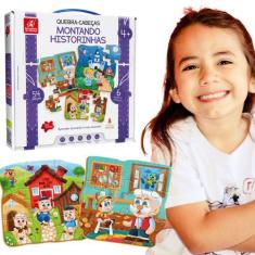 Imagem de Montando Historinhas Quebra-Cabeça Educativo E Pedagógico - Brincadeir