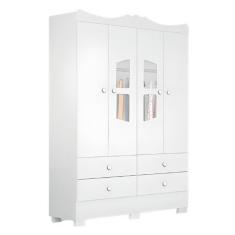 Imagem de Roupeiro Infantil Cristal New 4 Portas e 4 Gavetas Tuboarte (2022)