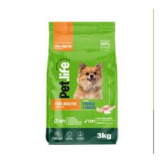 Imagem de Ração Seca Pet.Life Frango E Arroz Para Cães Adultos Porte Mini - 3 Kg