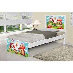 Imagem de Cama Solteiro Adesivada Mundo das Fadinhas com Colchão