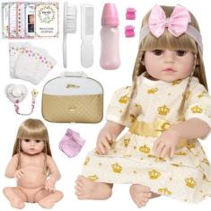 Imagem de Bebê Reborn Menina Princesa 100 % Silicone Lindos Acessórios - Cegonha