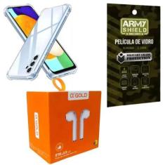 Imagem de Capinha Para Galaxy A25 + Fone Bluetooth + Pelicula - Armyshleid