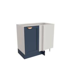 Imagem de Balcão de Canto Reto sem Tampo 1 Porta Arizona Cabecasa Madeiramadeira Branco/azul