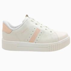 Imagem de Tênis Infantil Menina Casual Retrô Dia a Dia Passeio Escola Conforto Flatform Pink Cats V4442