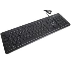 Imagem de Teclado Com Fio Teclas Iluminadas Silenciosa Chocolate USB  - Multilas
