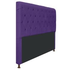 Imagem de Cabeceira Estofada Cristal 195Cm King Size Roxo