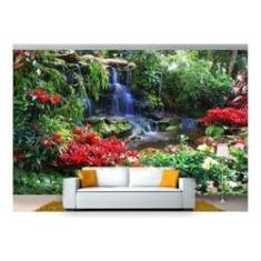 Imagem de Papel De Parede Cachoeira Natureza Mata 3D 6M² Nch140