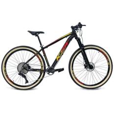 Imagem de   Bicicleta 29 Ksw Xlt 12v Freios Hidráulicos 1x12v Trava No Ombro Pneu Bege - Preto\Vermelho\Amarelo