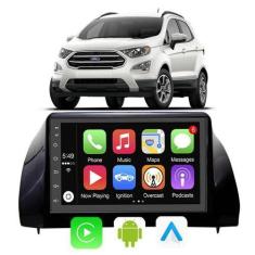 Imagem de Kit Multimidia Android 7 Pol Ecosport 2018 a 2021 Carplay + Moldura Pa