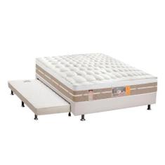 Imagem de Cama Box c/Auxiliar Casal: Colchão  Castor Pocket Silver Star Air + Ba