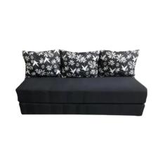 Imagem de Sofá Cama Multiuso Preto Floral