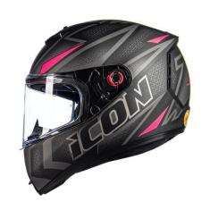 Imagem de Capacete Moto Peels Esportivo Lançamento Icon Fast Original, 56, Rosa