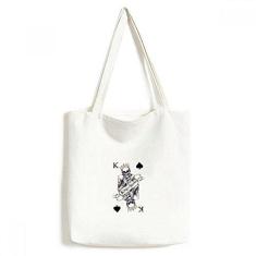 Imagem de Bolsa de lona com estampa de cartas de jogar, bolsa de compras, bolsa casual