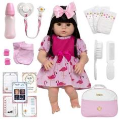 Imagem de Boneca Reborn Corpo Siliconado Pode Molhar Lindo Enxoval - Cegonha Reb