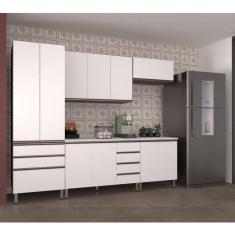 Imagem de Armário De Cozinha C/5 Peças E Tampo Dourado C/Branco Polar