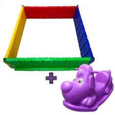 Imagem de Gangorra Cachorro até 6 anos + Cercadinho 1x1 Plástico
