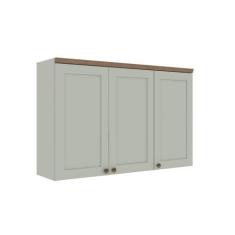 Imagem de Armário de Cozinha Modulada Aéreo 1,20m 3 Portas 1531 Iluminata 100% M