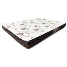 Imagem de Colchão Casal de Espuma Semi Ortopédico Extra Firme Resistente Cinza 128x188x14cm Suporta 80kg por Pessoa